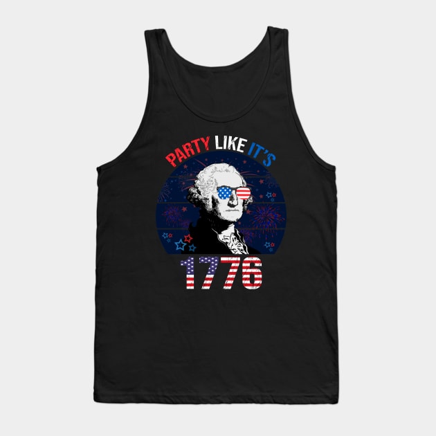 Party Like It's 1776 Tank Top by DragonTees